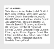 Joy Organics 3000mg Muscle & Joint Gel ingredients